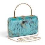 Teal Box Clutch - Image 2