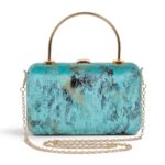 Teal Box Clutch