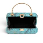Teal Box Clutch - Image 4