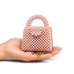 Pink Pearl Beaded Clutch - Image 8
