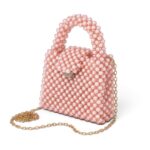 Pink Pearl Beaded Clutch