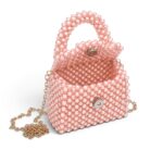Pink Pearl Beaded Clutch - Image 3