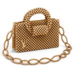 Bronze Beaded Bag
