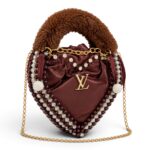 Maroon Heart Clutch