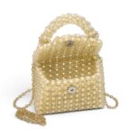 Champagne Pearl Beaded Clutch - Image 2