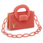 Coral Beaded Bag - Image 3