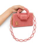Coral Beaded Bag - Image 8