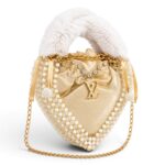 Gold Heart Clutch