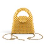 Golden Pearl Beaded Clutch - Image 2