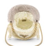 Ivory Fur Clutch - Image 6