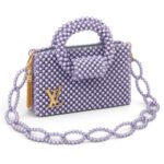 Lavender Beaded Bag - Image 3