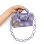Lavender Beaded Bag - Image 8