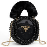 Black Beaded Clutch - Image 2