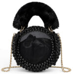 Black Beaded Clutch - Image 7