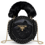 Black Beaded Clutch