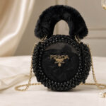 Black Beaded Clutch - Image 5