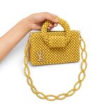 Mustard Beaded Bag - Image 8