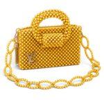Mustard Beaded Bag