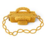Mustard Beaded Bag - Image 7