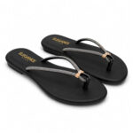 Black Rhinestone Flats