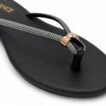 Black Rhinestone Flats - Image 3