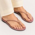 Mauve Rhinestone Flats - Image 7