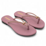 Mauve Rhinestone Flats - Image 5