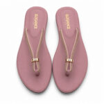 Mauve Rhinestone Flats - Image 6