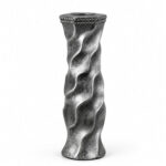 Silver Spiral Vase